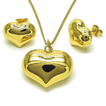 Set de corazón puff