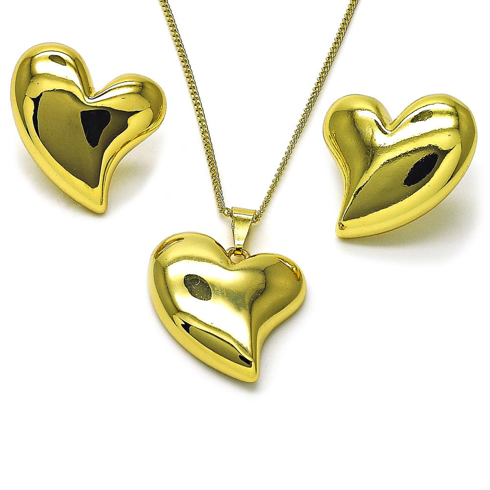 Set de corazón inflado moderno